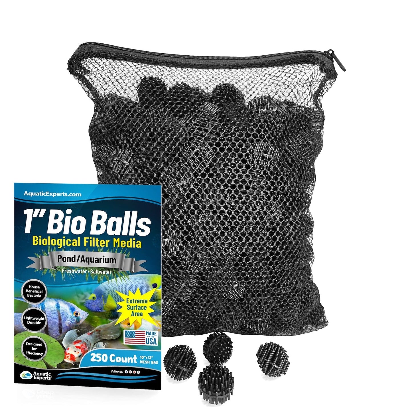 1-Inch Bio Balls Filter Media - Perfect for Aquarium & Small Pond Filters - High-Quality Bio Balls coral frag – live coral frag | Gem State Corals