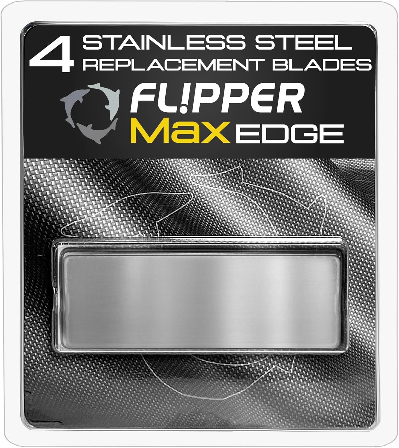 Flipper Edge MAX Stainless Steel Replacement Blades 4 Pack