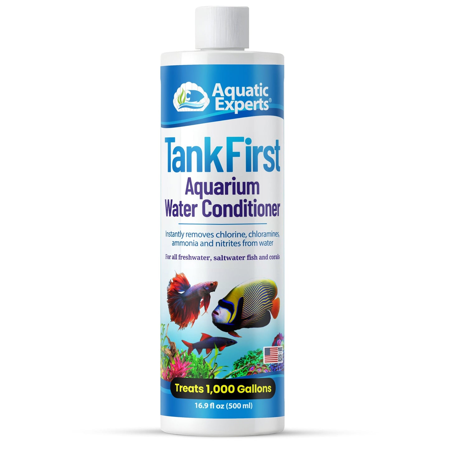 TankFirst Complete Aquarium Water Conditioner - Fish Water Conditioner, Instantly Removes Chlorine, Chloramines, and detoxifies Ammonia from Fish Tank coral frag – live coral frag | Gem State Corals