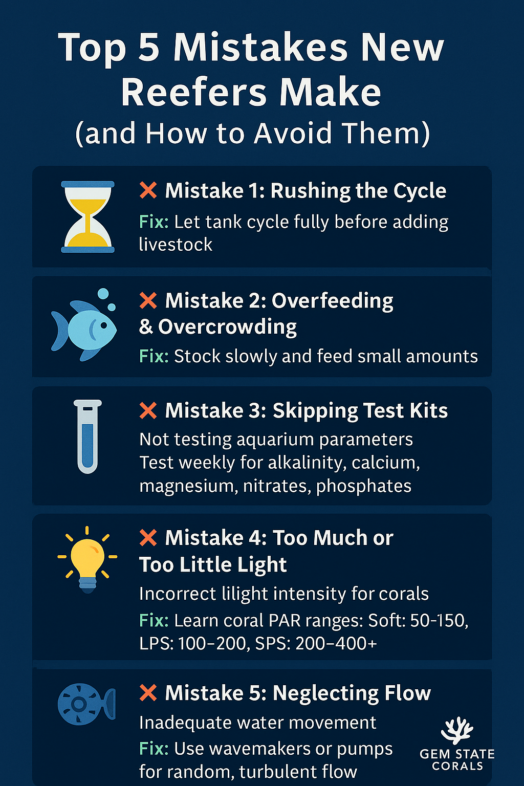 ⚠️ Top 5 Mistakes New Reefers Make (and How to Avoid Them)