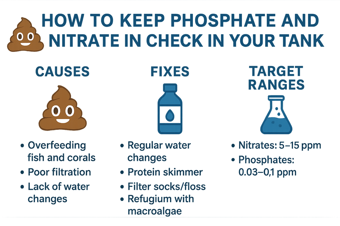 💩 How to Keep Phosphate and Nitrates in Check in Your Reef Tank