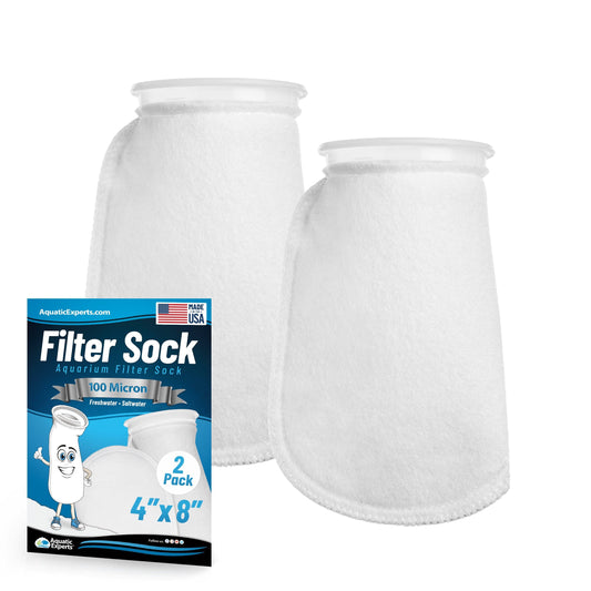 Aquatic Experts Aquatic Experts 4" Ring Aquarium Filter Sock 100 Micron for Saltwater & Reef Aquariums coral frag – live coral frag | Gem State Corals