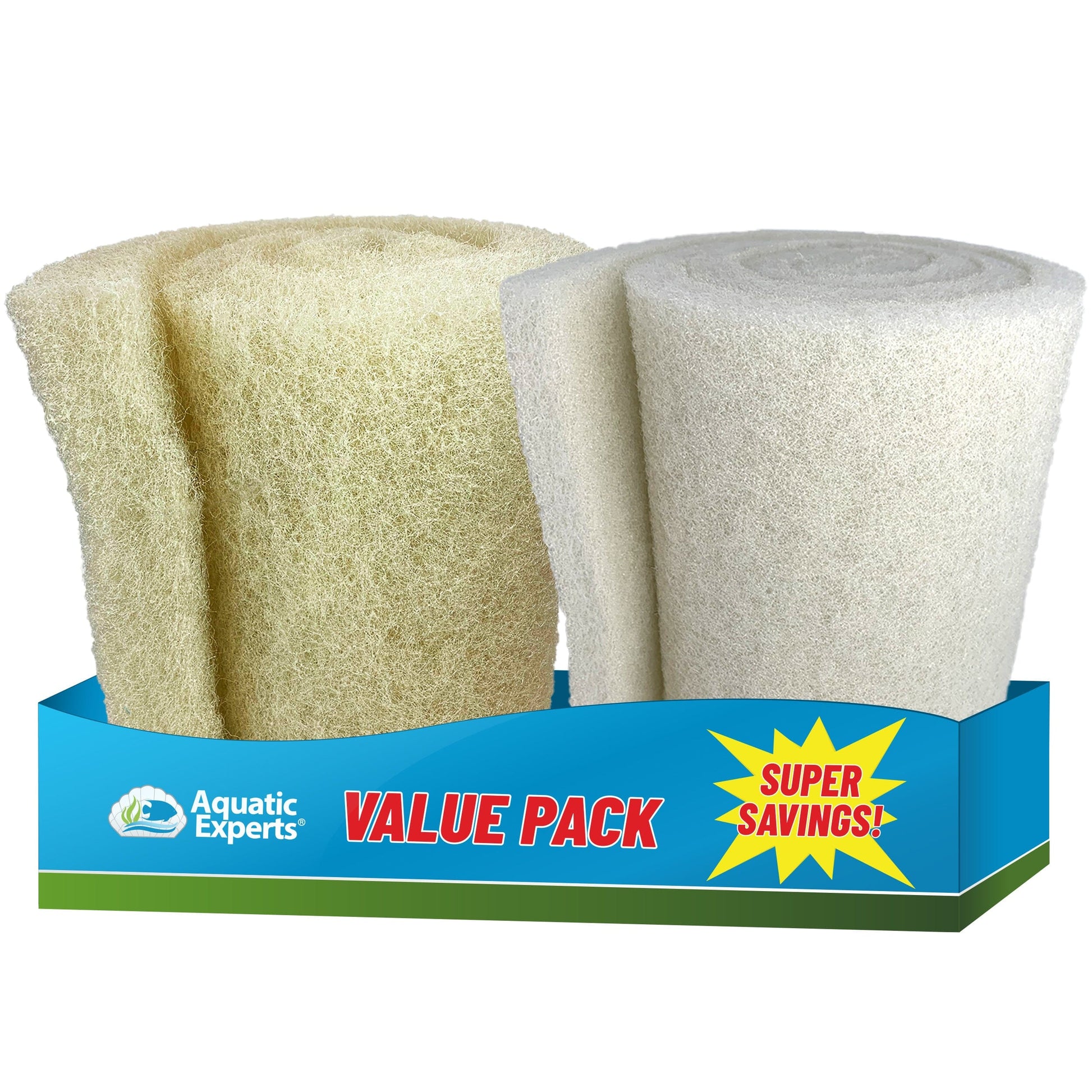 Pond Bundle - Cream Pond Filter Pad 12" x 36" + White Pond Filter Pad 12" x 72" coral frag – live coral frag | Gem State Corals