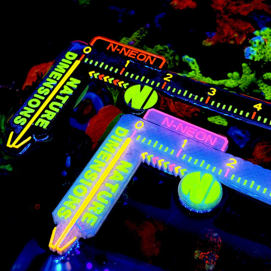 N-Neon Fluorescent Coral & Fish Caliper