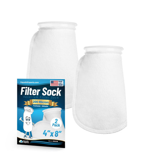 Aquatic Experts 4" Ring Aquarium Filter Sock 200 Micron for Saltwater & Reef Aquariums coral frag – live coral frag | Gem State Corals