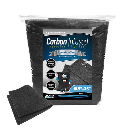 Aquatic Experts Aquarium Carbon Filter Pad - Premium Activated Carbon Filter Pads for Crystal Clear Aquariums coral frag – live coral frag | Gem State Corals