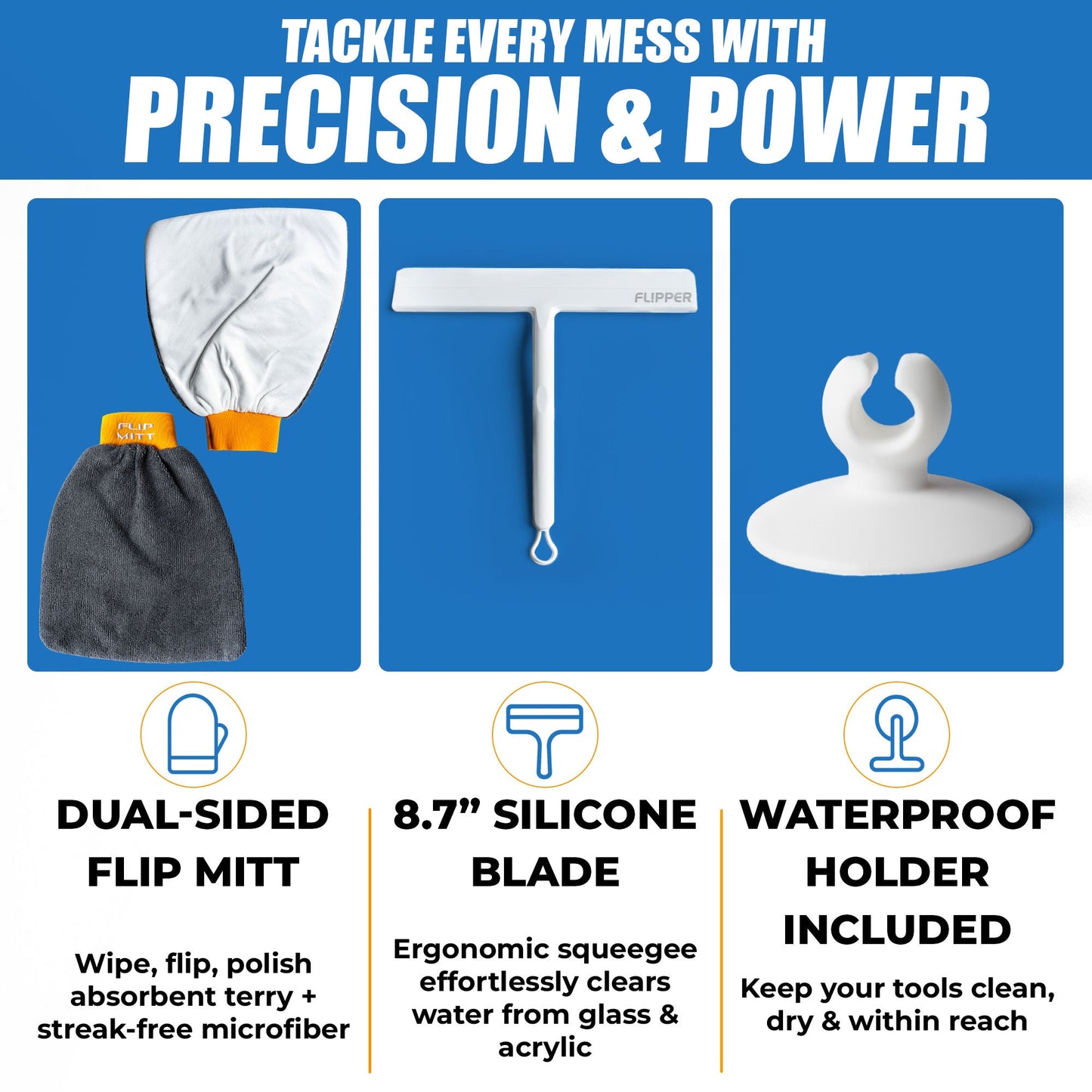 Flipper Mitt + Squeegee Set