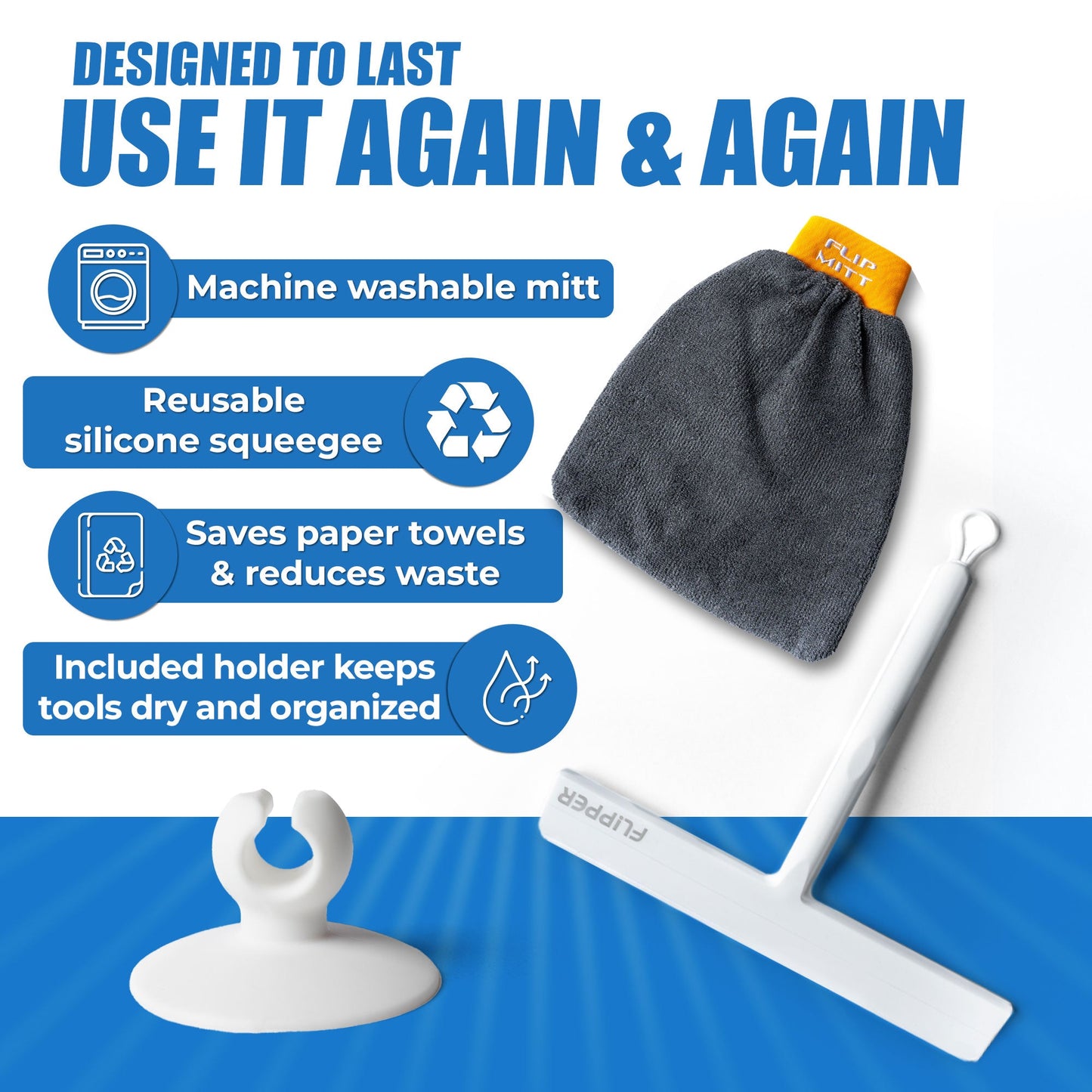 Flipper Mitt + Squeegee Set