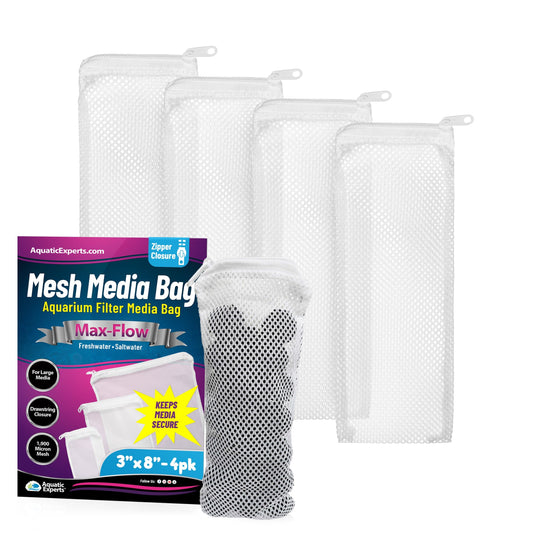 Aquatic Experts Aquarium Filter Bag - Max Flow Mesh Media Bags for Superior Aquarium Filtration coral frag – live coral frag | Gem State Corals