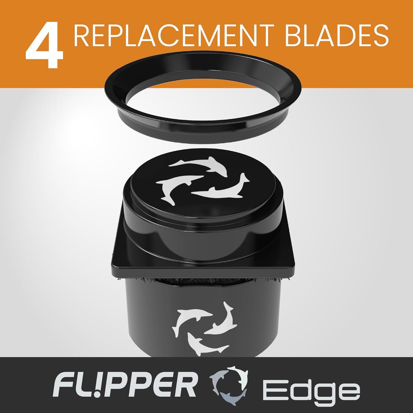 Flipper Pico 2 in 1 Aquarium Magnet Cleaner Replacement Blades 4 Pack